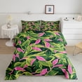 thumbnail image 1 of Erosebridal Leaf Print Bedding Full Comforter Set, Botanical Plant Down Comforter, Oil Printing Decor, Reversible 3pcs, 1 of 7
