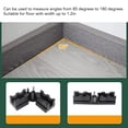 thumbnail image 4 of Corner Measuring Tool, Wide Application Black 2 in 1 Miter Angles Cutting Tool 85 Degrees To 180 Degrees  for Pipe Installation, 4 of 7