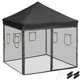 thumbnail image 1 of InstaHibit 10x10 Ft Replacement Canopy Top Kit 4 Mesh Sidewalls Yard Tradeshow, 1 of 11
