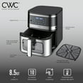thumbnail image 7 of Cook with Color Digital Air Fryer 8.5-Quart Stainless Steel Air Fryer Kitchen Appliance, Black, 7 of 7