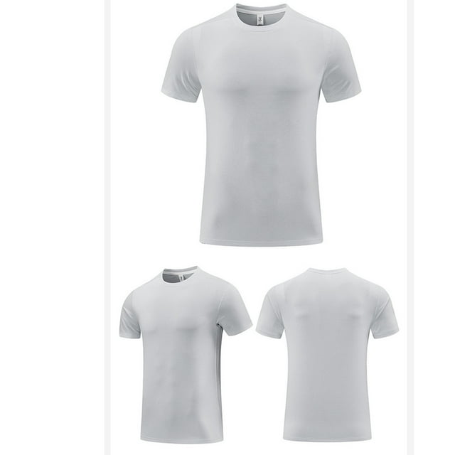Styesk T Shirts for Man Men's Summer Solid Color Short Sleeved Outdoor Running Sports Ice Breathable Short Sleeved