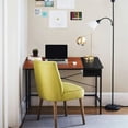 thumbnail image 4 of Milton Greens Stars Inc Modern Wood Computer Desk with Drawer in Black, 4 of 5