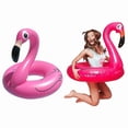 thumbnail image 3 of Rms Jumbo Inflatable Pink Flamingo Swim Ring For Beach & Pool On Summer_Perfect Gift, 3 of 5
