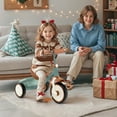 thumbnail image 3 of Spaco Toddler Tricycle Kids Trike with Adjustable Seat and Basket Aged 3-5 Years Old, Balance Bike, Green, 3 of 11