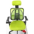 thumbnail image 1 of OUNONA Seat Massage Back Cushion Pad Black Mesh Lumbar Support for Car Office and Home Chairs with Elastic Bands, 1 of 2
