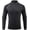 Black-1, variant on Men's Long Sleeved Fitness Jacket, Tight Fitting Quick Drying Zipper Sportswear L,Black-1