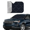 thumbnail image 3 of Kdxio Black Fish scales Print Front Windshield Sun Shade,Folding Auto Sunshade for Car Truck SUV-Small, 3 of 7