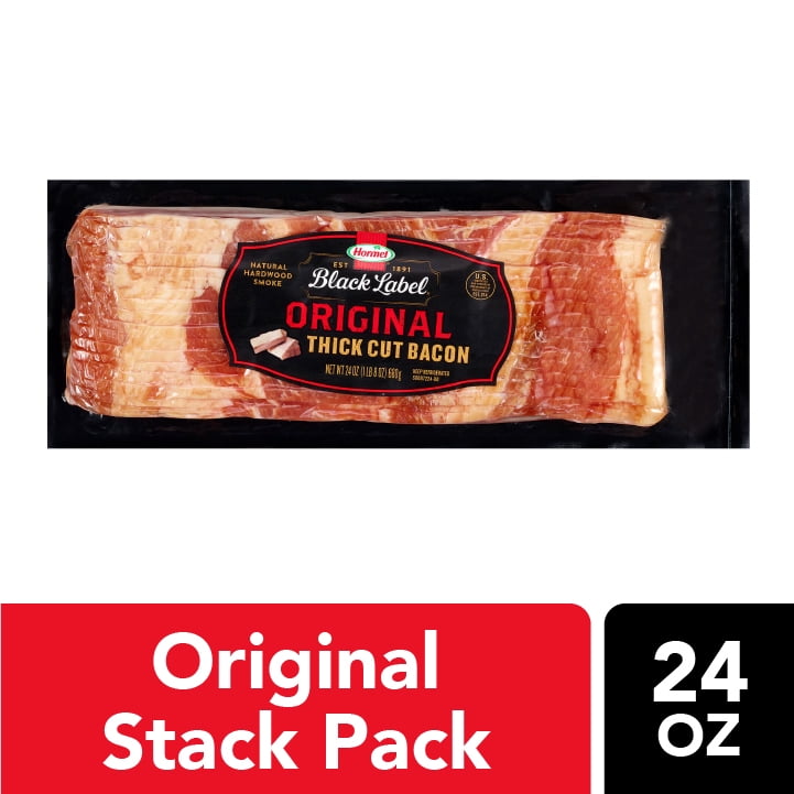 Hormel Black Label Original Thick Cut Bacon 24 Oz Walmart Com - Black label bacon coupon