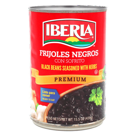 Iberia Ready-To-Eat Black Beans, 15 oz