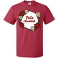 thumbnail image 3 of Inktastic Feliz Navidad Poinsettia T-Shirt, 3 of 5