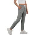 thumbnail image 6 of JWD Women's Quick Dry Stretch Athletic Pants Breathable Comfy Hiking Pants with Zipper Pockets Light Gray S, 6 of 6