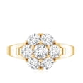 thumbnail image 5 of Rosec Jewels Womens Moissanite Engagement Ring, Floral Ring (D-VS1 Quality), 10K Yellow Gold, US 11.00, 5 of 9