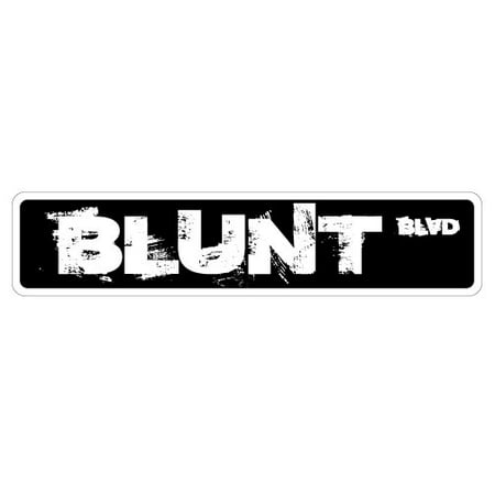 Blunt Peach - BLUNT BLVD Aluminum Street Sign phillies philly funny pot marijuana | Indoor/Outdoor | 24