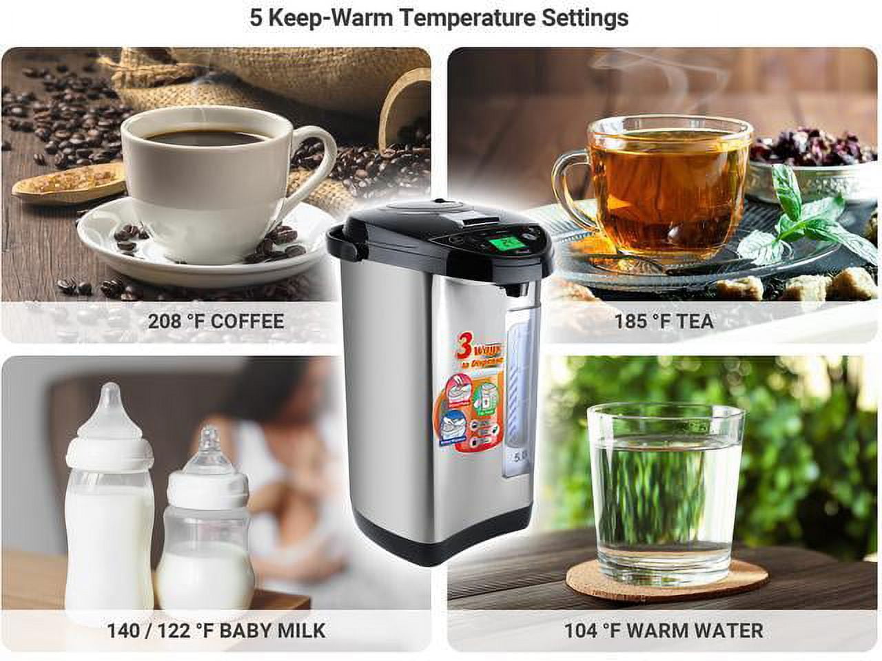 AROMA 【Low Price Guarantee】1.5L Electric Stainless Steel Water