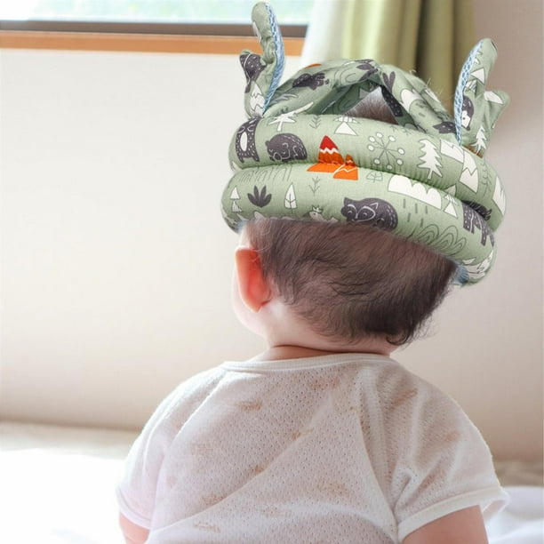 Gorro protector anticaída para bebé, cojín suave, gorro ajustable para bebé, anticolisión para correr al aire libre, gatear, niños y niñas