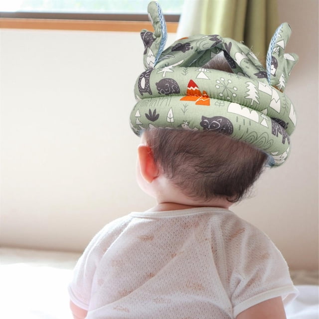 Gorro protector anticaída para bebé, cojín suave, gorro ajustable para bebé, anticolisión para correr al aire libre, gatear, niños y niñas