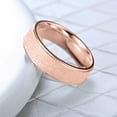 thumbnail image 1 of Fiudx Anillo de Acero Inoxidable, Elegante Acabado En Oro Rosa, Talla Cómoda (6-13), Resistente Al Deslustre E Hipoalergénico, Perfecto para Bodas o Cumpleaños, Un Accesorio de Moda Atemporal., 1 of 6
