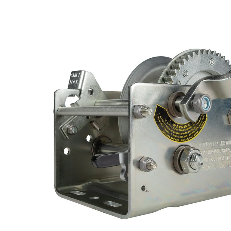 MASPRO　FUBCAW35 Fulton Trailer Winch Two-Speed 3200 lbs Capacity 20 ft Strap