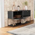 thumbnail image 2 of Armario de almacenamiento, aparador, estante de almacenamiento, muebles modulares, tablero de Metal de acero inoxidable para gabinete de sala de estar, 2 of 4