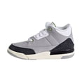 thumbnail image 4 of Jordan 3 Retro Little Kid's Shoes Light Smoke Grey/Chlorophyll/Black 429487-006, 4 of 6