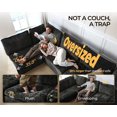 thumbnail image 6 of BEDEEP 124.8'' Modular Sectional Sofa with Storage Ottoman, L/U Shaped Chenille Cloud Couch, Convertible 6-Seater Sofa with Chaise for Living Room, Black, 6 of 11