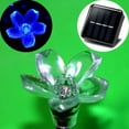 23FT 50 LED Solar Christmas Flower String Lights, Solar Powered Cherry Blossom Fairy Light for