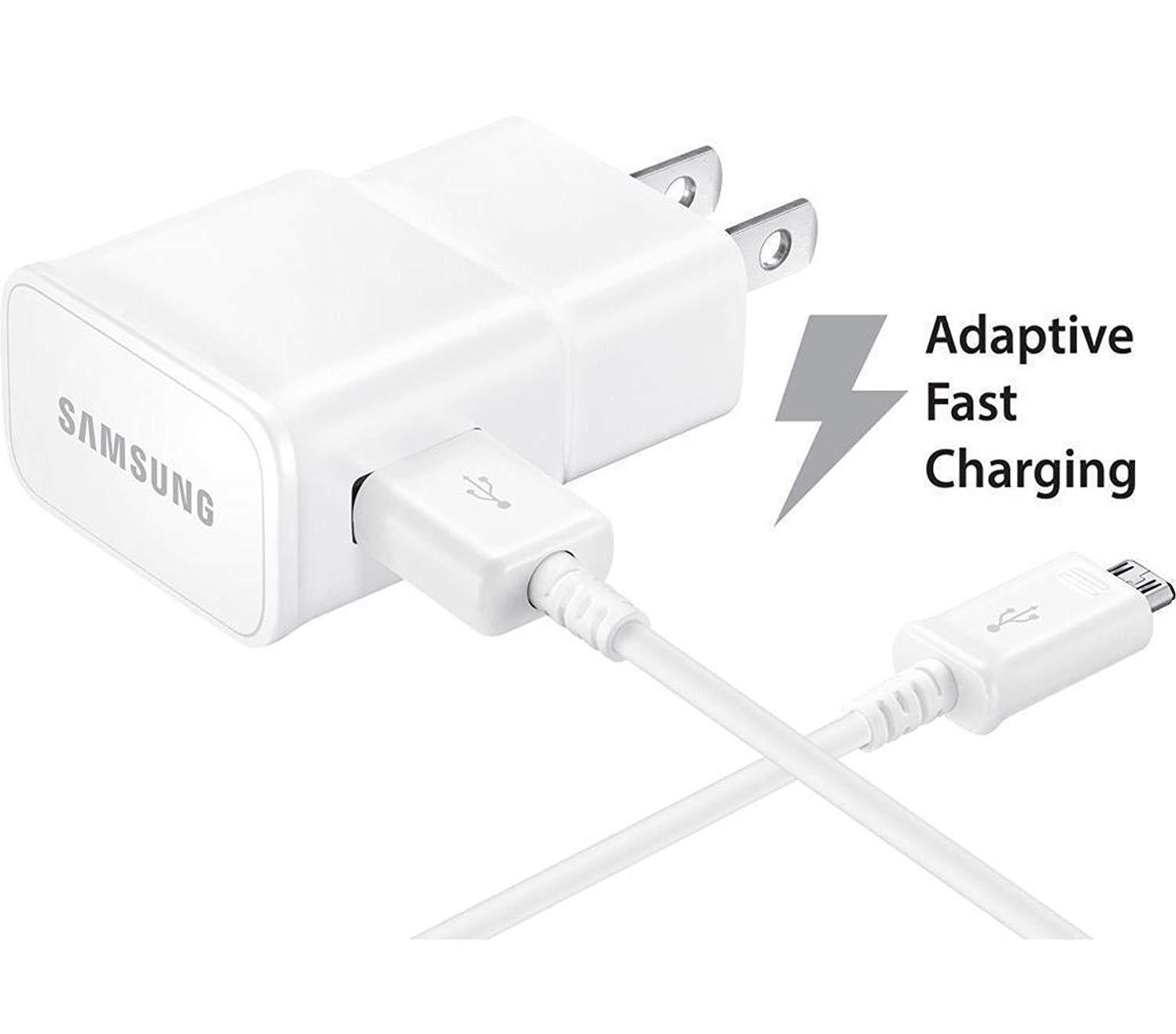 Adaptive Fast Charger Compatible with Motorola Moto X Play [Wall Charger + 5 Feet USB Cable] WHITE - New