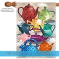 thumbnail image 3 of Toland Home Garden Ornate Teapots Tea Teapot Flag Double Sided 28x40 Inch, 3 of 5