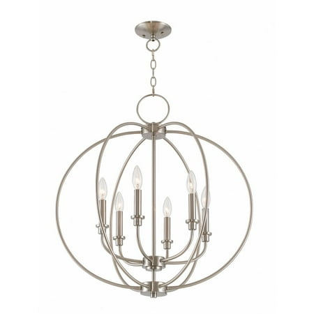 

Traditional Farmhouse Six Light Chandelier-Black Finish Bailey Street Home 218-Bel-4188650