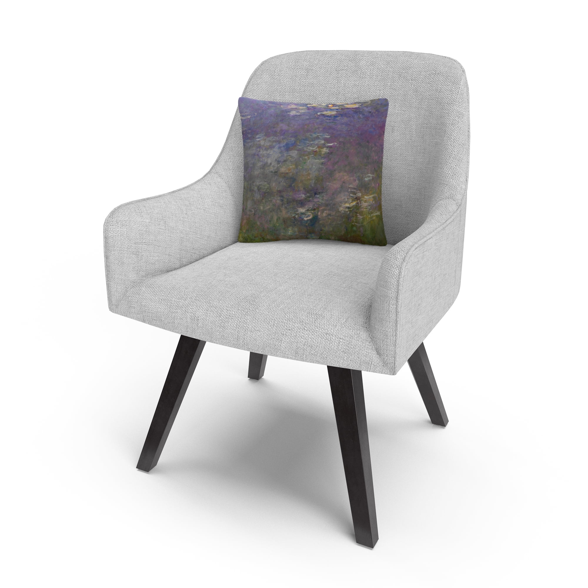 Monet 'Water Lillies 2' 16 X 16 Decorative Throw Pillow