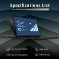 thumbnail image 2 of Lenovo Thinkpad X1 Nano Business Laptop, 13.3" 2K Laptop, Intel Core i7-1160G7, 16GB RAM, 1TB SSD, Backlight Keyboard, Fingerprint Reader, Iris Xe Graphics, Win 11 Pro, with Hotface 32GB USB Card, 2 of 9