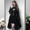 thumbnail image 6 of FRSASU Women'S Dress ,Women Long Sleeve Solid Vintage Party Club Elegante Dress, 6 of 9