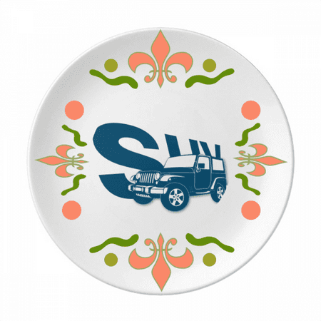 

Functional Vehicle Classics Flower Ceramics Plate Tableware Dinner Dish