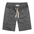 thumbnail image 4 of LYMAYTER Men Sweat Shorts for S-2XL Classic Fashion Athletic Cotton Casual for Shorts with Drawstring, 4 of 7