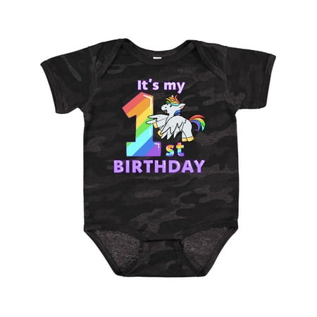 

Inktastic It s My 1st Birthday Unicorn Gift Baby Boy or Baby Girl Bodysuit