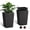Brown, variant on EastVita 23" Tall Planter Set of 2,Outdoor＆Indoor Planter Pots,High Front Porch Planter Pots with Drainage Holes＆Water Level Monitor,Automatic Watering,Convenience Instill,Black black