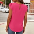 thumbnail image 6 of BTDECLAR Women Tops Plus Size Crewneck Pleated Casual Elegant Sleeveless Summer Tank Tops Trendy Dressy Business Work Tunic Blouses Tops, 6 of 8