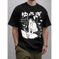 thumbnail image 1 of T Shirt Creative Anime Girl and Her Computer Graphic Men's Short, 1 of 5
