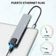 thumbnail image 5 of Adaptador Hub USB Tipo C Multipuertos 8 en 1 Aluminio a 4K HDMI 30Hz USB Tipo C, USB 3.0 y USB 2.0, Lector Tarjeta SD TF Ethernet PD Carga Compatible con PC Laptop Mac Windows, 5 of 7