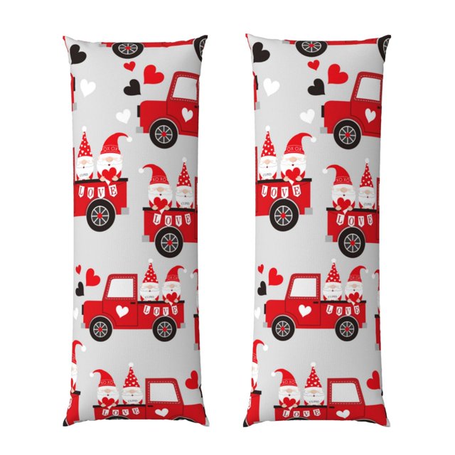 Fotbe Gnomes On The Car Funda para Almohada Corporal con Diseño, Funda de Microfibra Ultrasuave de 20x54 Pulgadas, Ropa de Cama Elegante