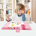 thumbnail image 1 of Silicone Painting Mat Washable Art Mat with Foldable Water Cup Non-Stick Craft Mat for Resin, Paint, Clay, DIY Supplies, 1 of 4