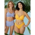 thumbnail image 6 of Kindly Yours Women's So Comfy Crossover Waist High Cut Panties, 2-Pack, Sizes XS-XXXL, 6 of 9
