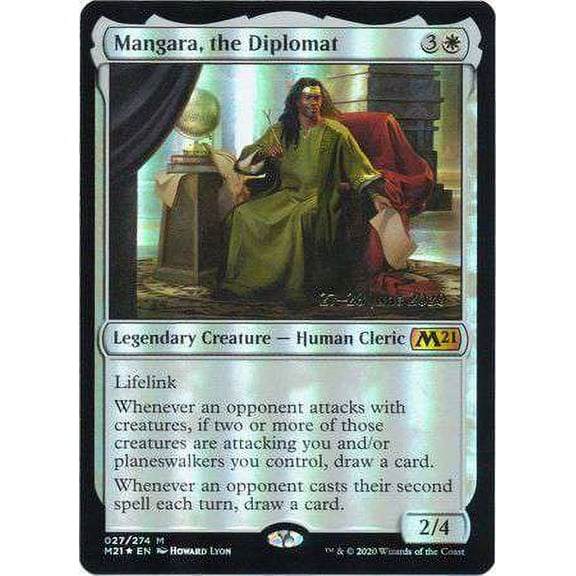 MtG Prerelease & Release Mythic Rare Mangara, the Diplomat (Foil) #27