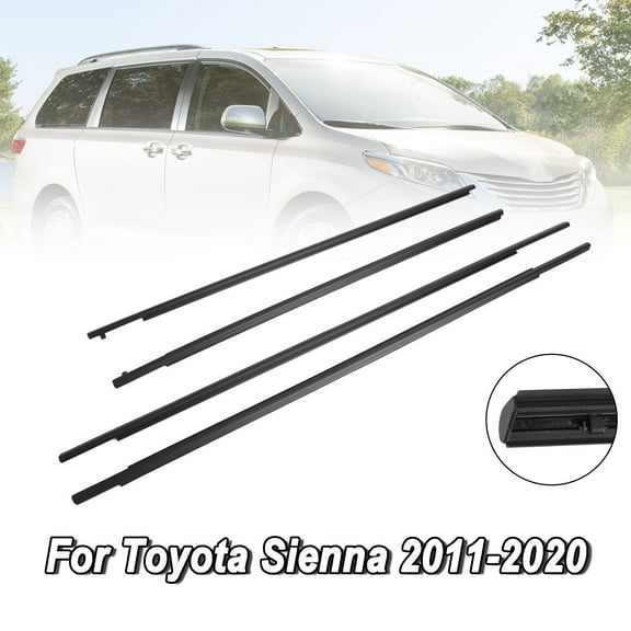 Car Window Weatherstrip Seal Belt Moulding For Toyota Sienna 2011-2020