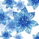 thumbnail image 2 of 24 piezas de flor de Navidad hueca - azul real Vhermosa MZQ-1043-1, 2 of 8