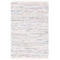 thumbnail image 3 of Safavieh Rag Rug Collection RAR121G Handmade Boho Stripe Cotton Area Rug, 4' x 6', Ivory / Multi, 3 of 5