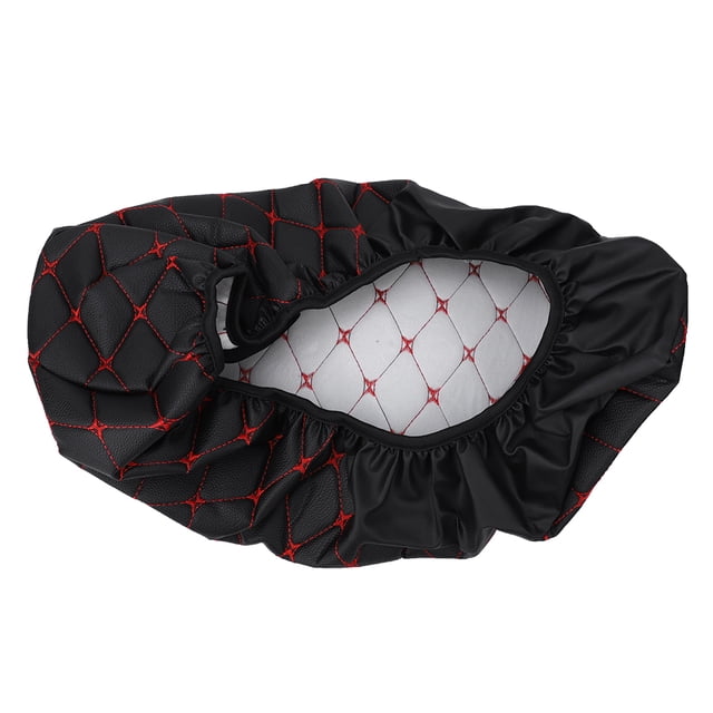 Electric Motorcycle Cover, Artificial Leather Breathable High Elasticity Electric Motorcycle Saddle Cover for All Seasons