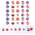 thumbnail image 3 of 100pcs Jewelry Making DIY Multiple National Flags Clay Slice Loose Beads, 3 of 9