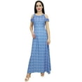 thumbnail image 2 of Bimba Robe de Soirée Sans Manches à Fleurs pour Femmes Robe Maxi Fendue sur le Côté-20, 2 of 7