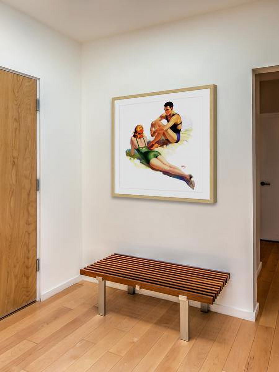 "Sunbathers" Framed Painting Print